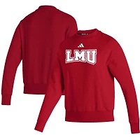Women's adidas  Crimson Loyola Marymount Lions Premium Retro Pullover Sweatshirt