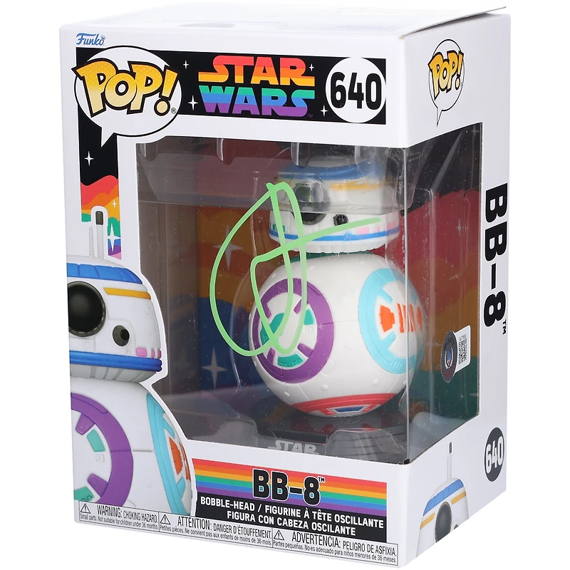 J.J. Abrams Star Wars Autographed BB-8 #640 Funko Pop! Vinyl Figure - Signed in Light Green Ink - BAS