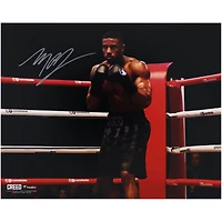 Michael B. Jordan Creed II Autographed 16" x 20" In Corner Wearing Black Trunks Photograph