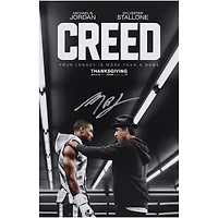 Michael B. Jordan Creed Autographed 11" x 17" Movie Poster