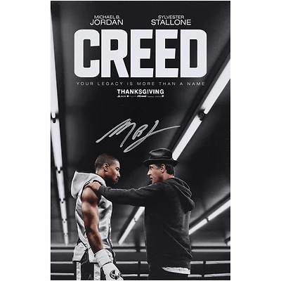 Michael B. Jordan Creed Autographed 11" x 17" Movie Poster