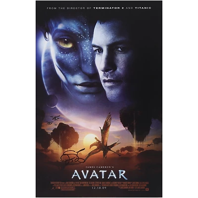 Zoe Saldana Avatar Autographed 11" x 17" Movie Poster