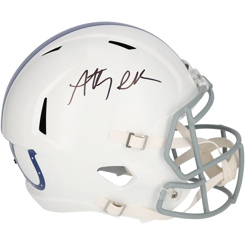Anthony Richardson Indianapolis Colts Autographed Riddell 2021 Throwback Speed Replica Helmet