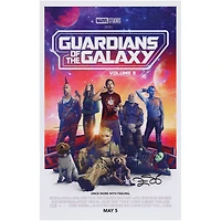 Zoe Saldana Guardians of the Galaxy Volume 3 Autographed 11" x 17" Movie Poster