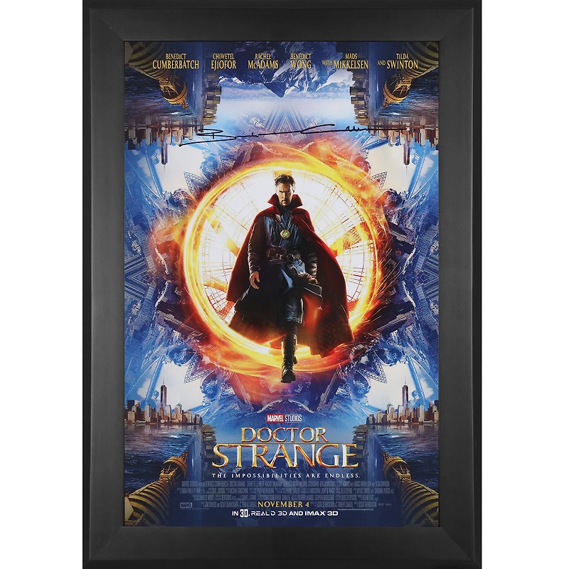 Benedict Cumberbatch Doctor Strange Autographed Framed 11" x 17" Movie Poster
