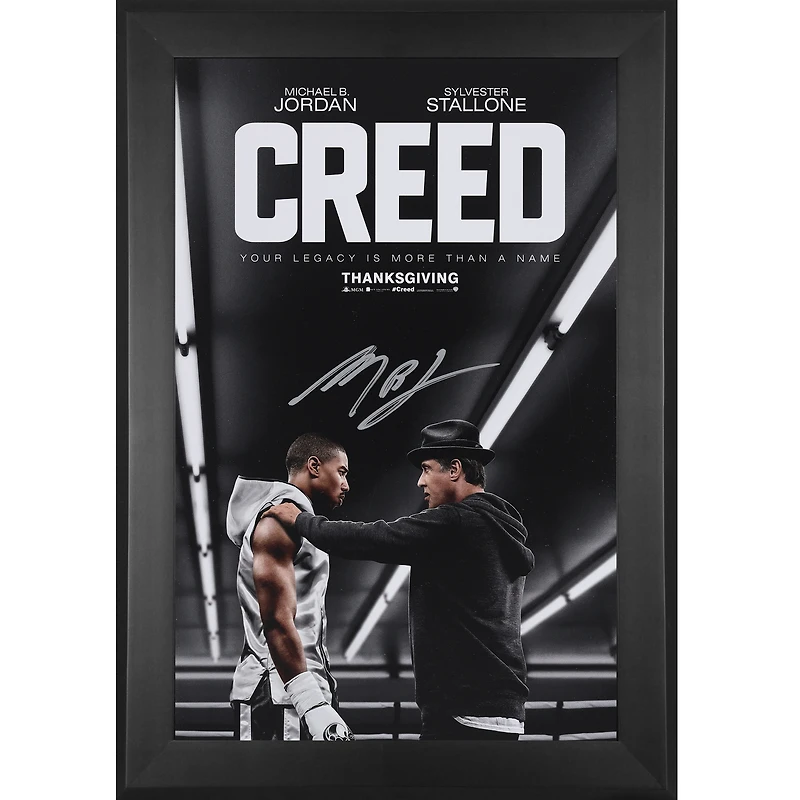 Michael B. Jordan Creed Autographed Framed 11" x 17" Movie Poster