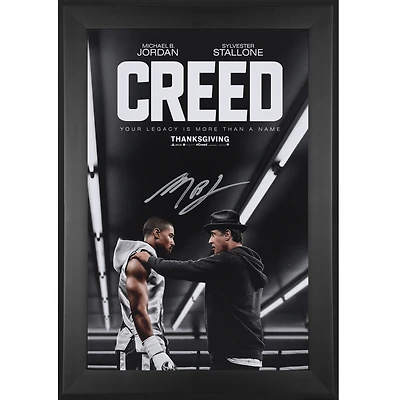 Michael B. Jordan Creed Autographed Framed 11" x 17" Movie Poster