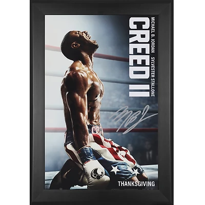 Michael B. Jordan Creed II Autographed Framed 11" x 17" Movie Poster