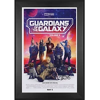 Zoe Saldana Guardians of the Galaxy Volume 3 Autographed Framed 11" x 17" Movie Poster