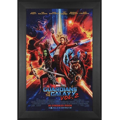 Zoe Saldana Guardians of the Galaxy Volume Autographed Framed 11" x 17" Movie Poster