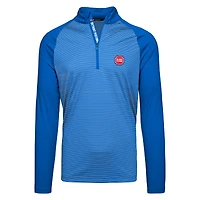 Men's Levelwear Blue Detroit Pistons Charter Insignia Core Quarter-Zip Pullover Top