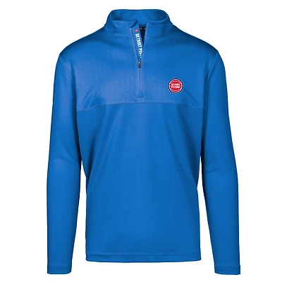 Men's Levelwear Blue Detroit Pistons Truth Insignia Core Quarter-Zip Pullover Top