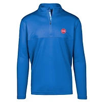 Men's Levelwear Blue Detroit Pistons Truth Insignia Core Quarter-Zip Pullover Top