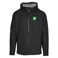 Men's Levelwear Black Boston Celtics Durham Insignia Core Full-Zip Hoodie