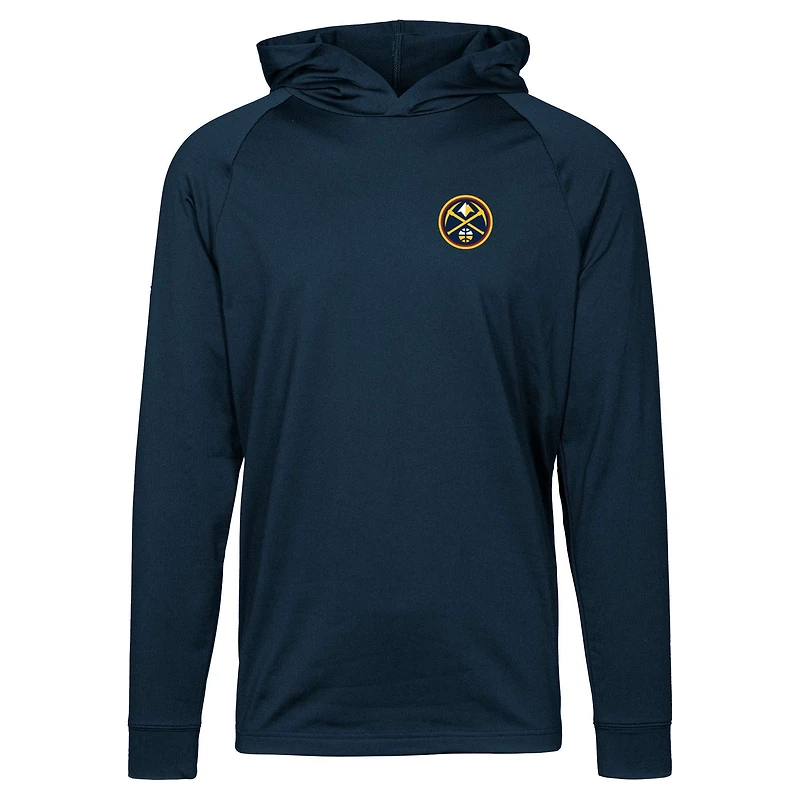 Men's Levelwear Navy Denver Nuggets Dimension Insignia Core Pullover Hoodie