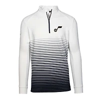 Men's Levelwear Black Utah Jazz Beam Insignia Core Quarter-Zip Pullover Top