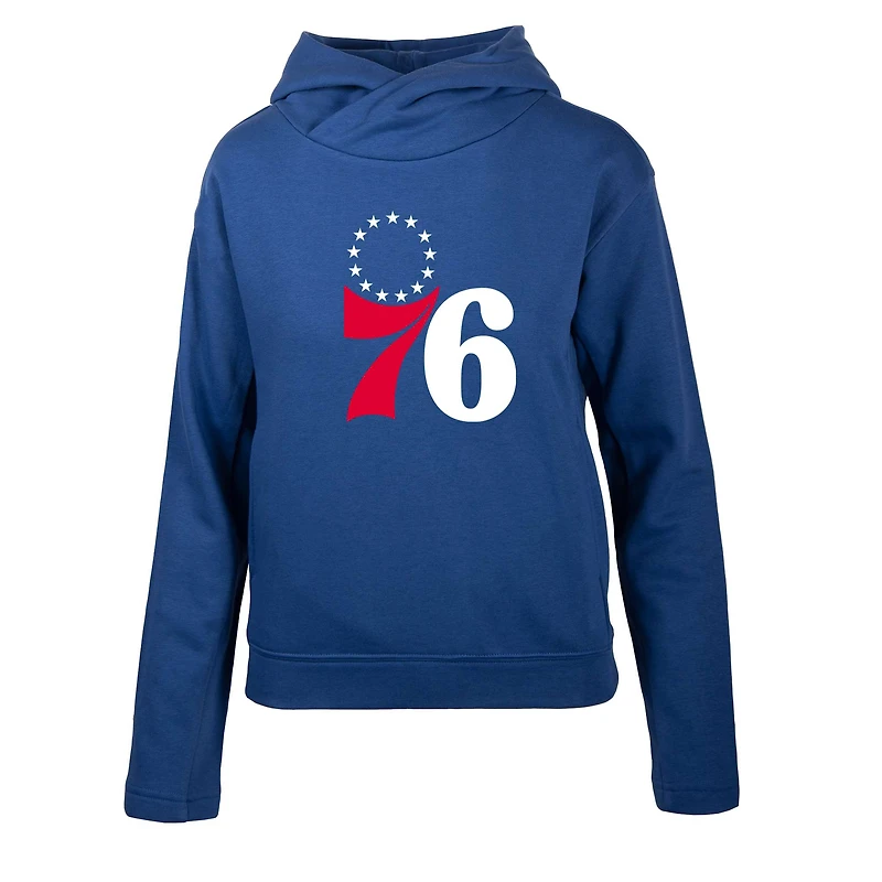 Women's Levelwear Royal Philadelphia 76ers Evian Core Pullover Hoodie