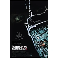Ed Gale and Alex Vincent Child's Play Autographed 12" x 18" Movie Poster - Signed in Silver Ink - BAS