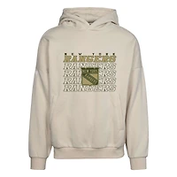 Men's Levelwear Cream New York Rangers Contact Down The Line Pullover Hoodie