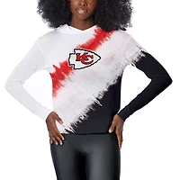 Women's Certo  White Kansas City Chiefs Rundown Lightweight Pullover Hoodie