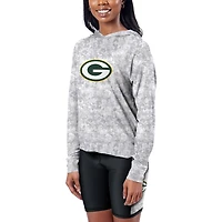 Women's Certo  Gray Green Bay Packers Session Pullover Hoodie