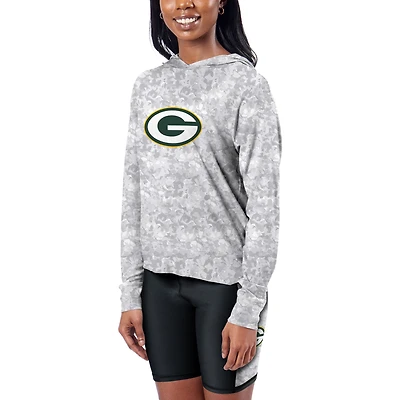 Women's Certo  Gray Green Bay Packers Session Pullover Hoodie