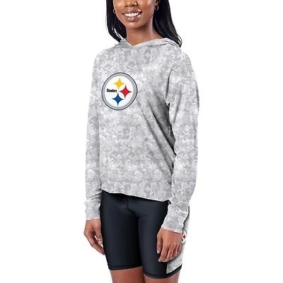 Women's Certo  Gray Pittsburgh Steelers Session Pullover Hoodie