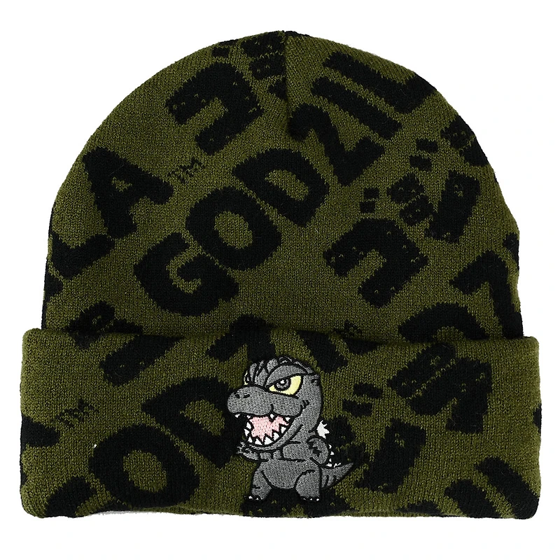 Men's  Olive Godzilla Knit Hat