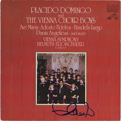 Placido Domingo Autographed Placido Domingo & The Vinna Choir Boys Album Cover - PSA