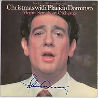 Placido Domingo Autographed Christmas With Placido Domingo Album Cover - PSA