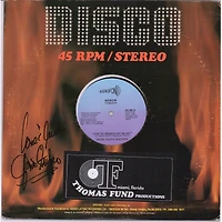 Gloria Estefan Autographed Gloria Estefan & The Miami Sound Machine Disco Single Album Cover With Love & Luck Inscription - PSA