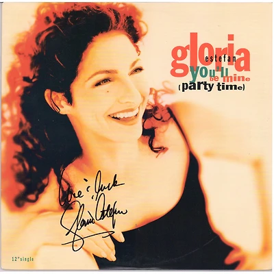 Gloria Estefan Autographed You'll Be Mine Single Album Cover With "Love & Luck" Inscription - PSA