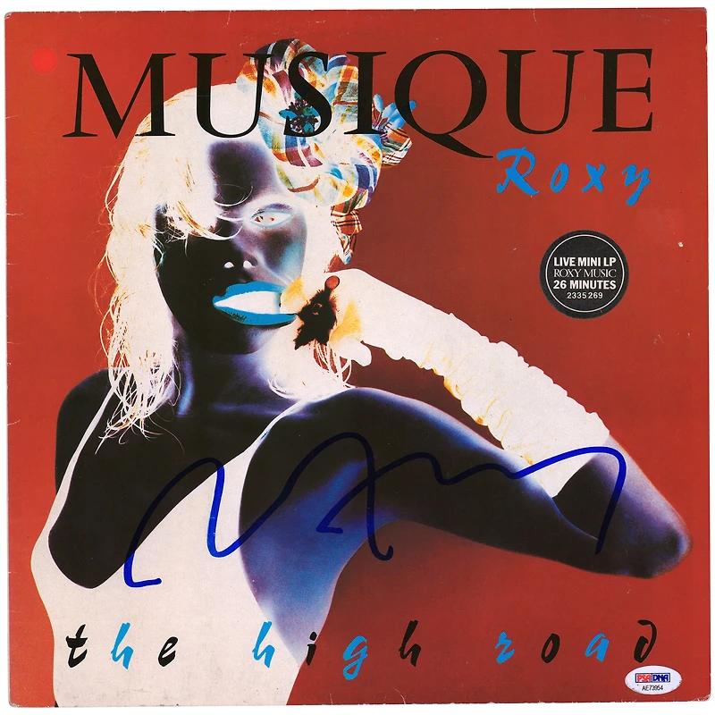 Bryan Ferry Roxy Music Autographed The High Road Album - PSA