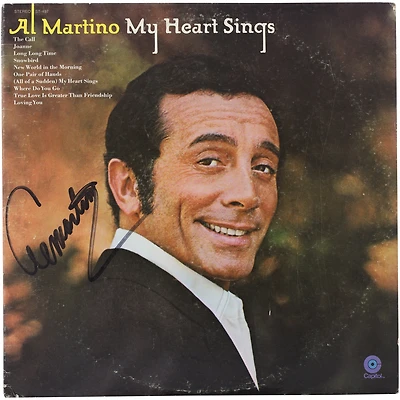 Al Martino Autographed My Heart Sings Album - BAS