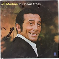 Al Martino Autographed My Heart Sings Album - BAS