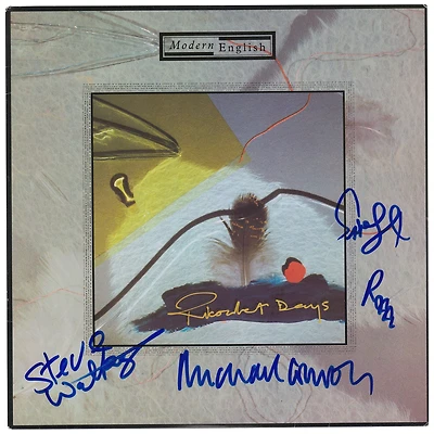 Michael Conroy, Robbie Grey, Gary McDowell & Stephen Walker Autographed Modern English Ricochet Days Album - JSA