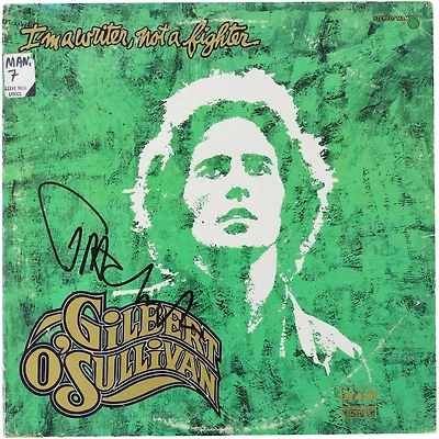 Gilbert O'Sullivan Autographed I'm a Writer, Not a Fighter Album - BAS