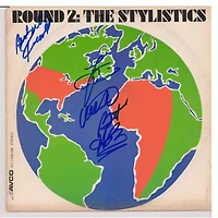 The Stylistics Autographed Round 2 Album with 4 Signatures - BAS