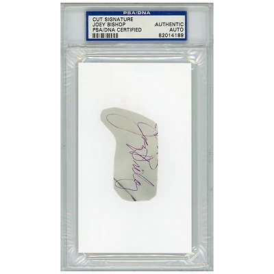 Joey Bishop Autographed Cut Signature