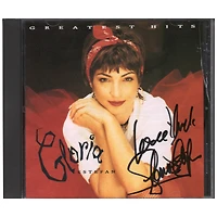 Gloria Estefan Autographed Gloria! CD Booklet with "Love & Luck" Inscription signed in Black Ink - BAS
