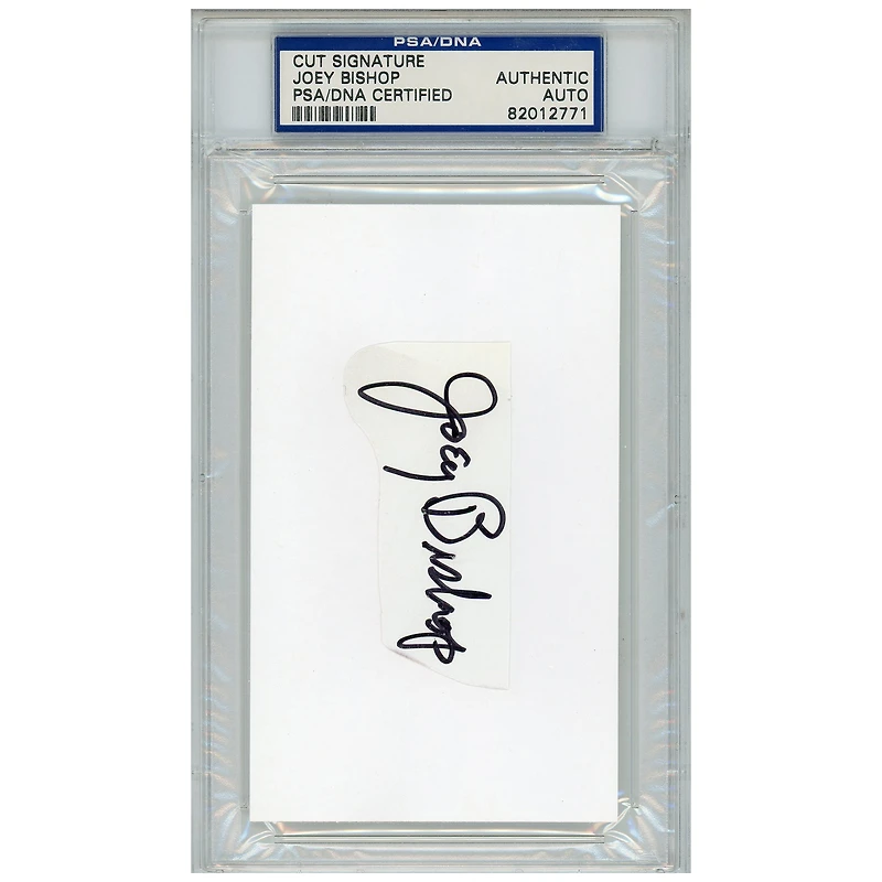 Joey Bishop Autographed Cut Signature
