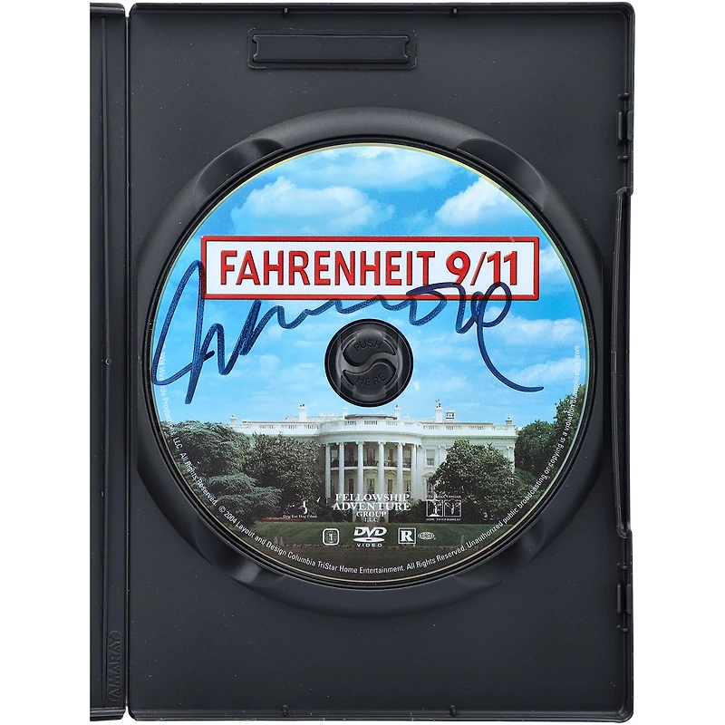 Michael Moore Autographed Fahrenheit 9/11 DVD - BAS