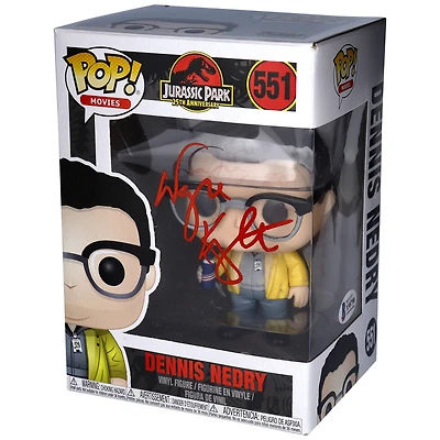 Wayne Knight Autographed Jurassic Park Dennis Nedry #551 Funko Pop! - Signed in Red Ink - BAS
