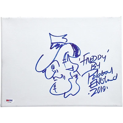 Robert Englund Autographed Nightmare on Elm Street 8" x 10" Canvas with "Freddy" Inscription - PSA