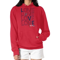 Women's G-III 4Her by Carl Banks  Red Boston Red Sox Love Graphic Fleece Hoodie