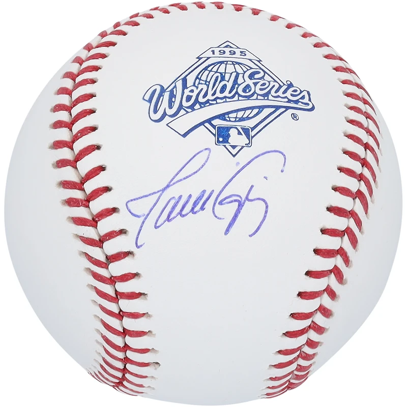 Javy Lopez Atlanta Braves Autographed 1995 World Series Logo Baseball