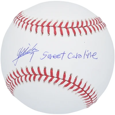 Masataka Yoshida Boston Red Sox Autographed Baseball with "Sweet Caroline" Inscription