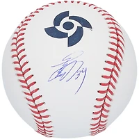 Masataka Yoshida Japan Baseball Autographed World Logo Baseball
