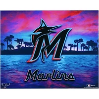 Miami Marlins 16" x 20" Photo Print - Signed by Artist Brian Konnick - Limited Edition of 25