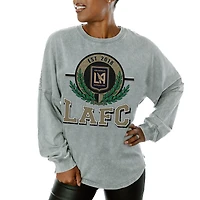 Women's Gameday Couture  Gray LAFC Oversized Long Sleeve T-Shirt